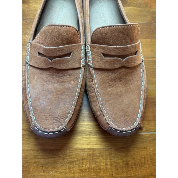Cole Haan Mens Tan Leather Pinch Grand OS Penny Loafer Driving Mocs Size 9M main image 5